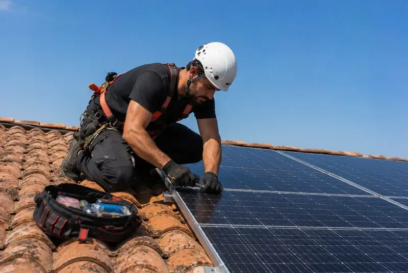 Maintenance et monitoring de panneaux solaires à Uchaud