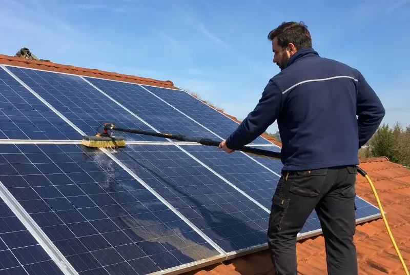 Nettoyage et entretien de panneaux solaires à Uchaud